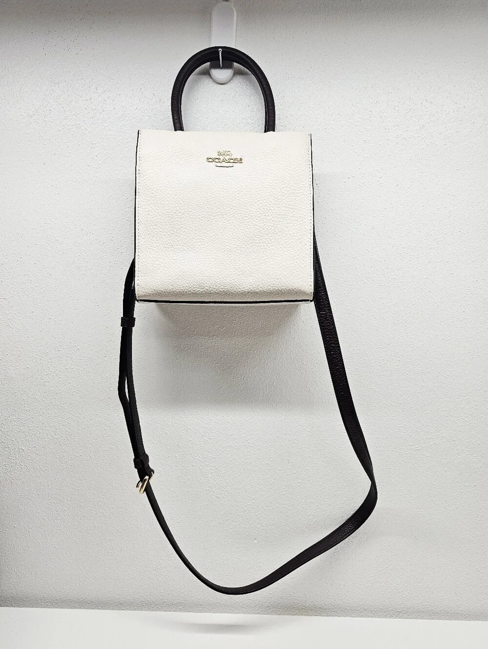 Coach Mini Cally Crossbody Chalk Brown Signature C Accent With Dust Bag C2133